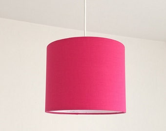 Lampshade pink, fuchsia drum lampshade, modern lampshade, girl chandelier, baby lampshade, shabby chandelie for girl