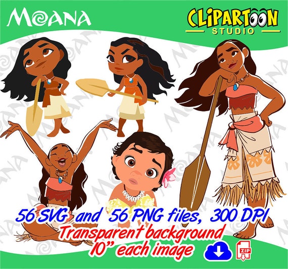 Download Moana Disney Vector cliparts SVG and PNG Graphic Instant