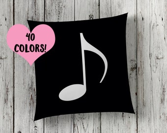 Music Note Pillow // Music Pillow // Music Toss Pillow // Music Throw Pillow // Music Decor // Music Pillow Case // Music Room // Music