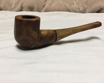 Hand carved USA Black walnut Tobacco pipe