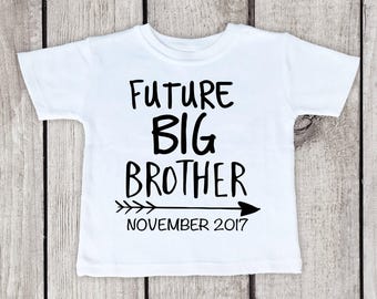 Big Brother Announcement Shirt, Add Your Due Date, Pregnancy Reveal Shirt, Soon To Be Big Brother Shirt, Future Big Brother Shirt, Arrows