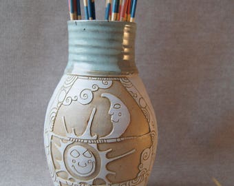 vase, flower, ceramic, stoneware, pottery