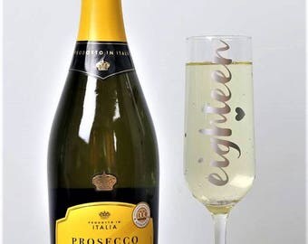 18th Birthday Gift, Personalised Champagne Flute, 18 Glass, Eighteenth Birthday Gift, Gift For Her, Personalised Gift, Custom Birthday Gift