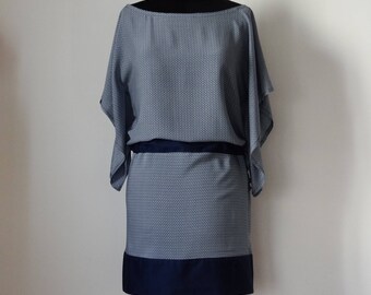 Dress blue kimono sleeves size S