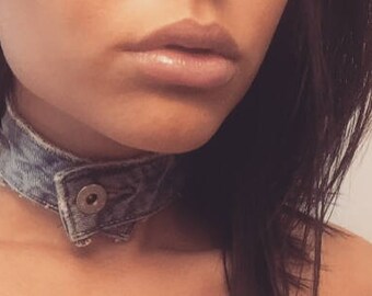 BUCKLE UP Designer Denim Choker