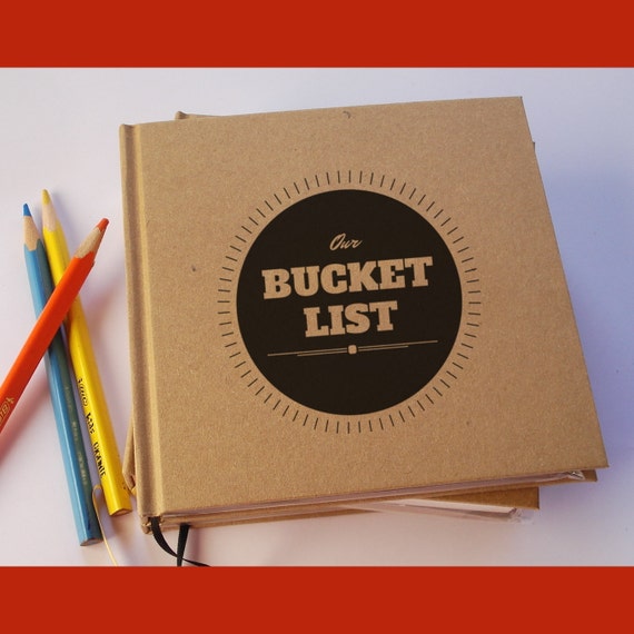 Our Bucket List First Anniversary Gift Journal Our Wedding