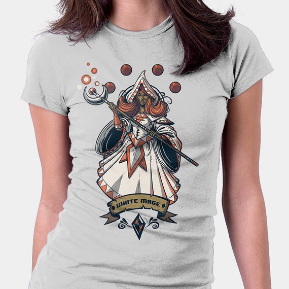 White Mage Final Fantasy Shirt Final Fantasy T Shirt