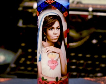 Saint Michelle Prayer Candle / Michelle Obama / FLOTUS