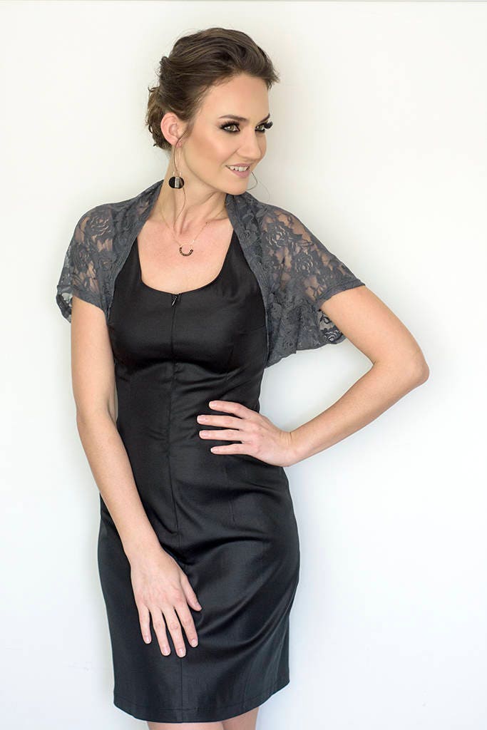 grey wedding cover up