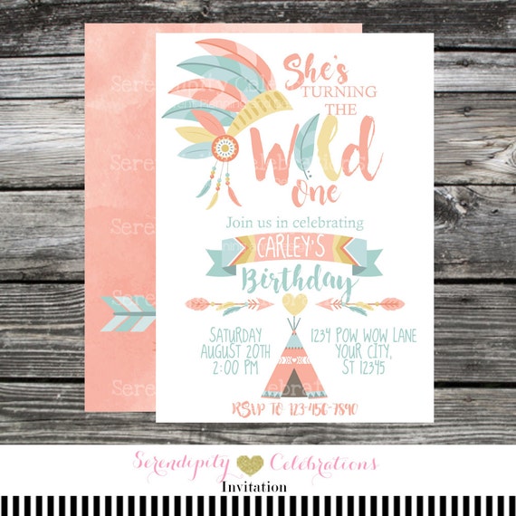 Boho Chic Birthday Invitations 10