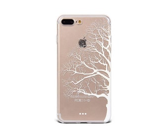 White Tree iPhone 7 Plus case clear soft silicon iPhone 6s case iPhone 5se cover - TSW7P006