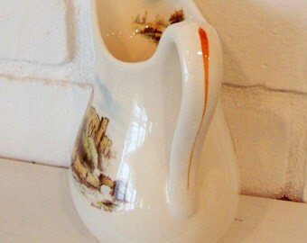 Royal Staffordshire Castle Ruins Creamer Pitcher, made in England