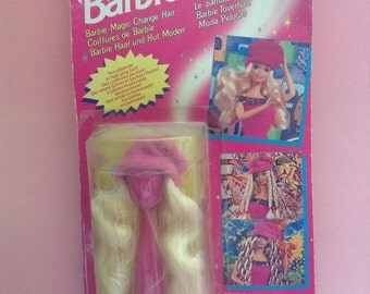Original Barbie Wig, new in the box, replacement hair, fashion doll accessories, doll wig, wig stand, Greece