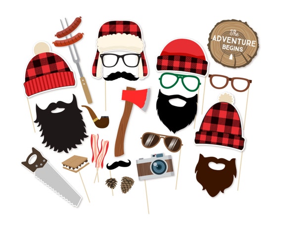 Lumberjack Photo Booth Props Printable | lumberjack printable photo booth props lumberjack photobooth Lumberjack Photo Booth Props Printable | lumberjack printable photo booth props lumberjack photobooth