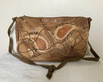 Vintage CARLO FIORI of Italy Leather Shoulder Bag Purse