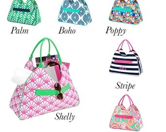 Monogrammed Beach Bag, Monogrammed Beach Tote, Monogram Boat Tote, Monogram Pool Tote