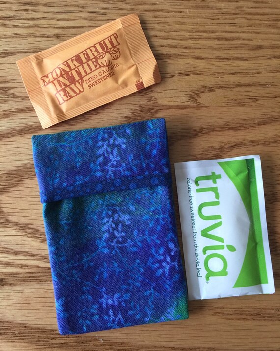 Sugar Packet Holder Travel Case for purse or pocket holder
