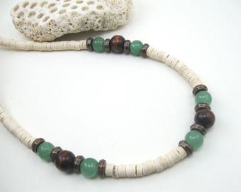 Mens necklace jade, Boys jade necklace, Mens jade necklace, jade surfer necklace, surfer choker, mens jade choker, mens jade necklace