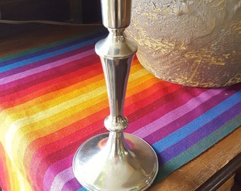Lovely Vintage Pewter Candlestick~Empire Pewter~Wonderful Antique Pewter Candlestick~Single Candle Holder~Tall Weighted~by JewelsandMetals.