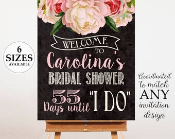 Bridal Shower Welcome Poster, Bridal Shower Sign, Bridal Shower Poster, Welcome Sign, Digital Door Sign, Printable Bridal Shower Decor