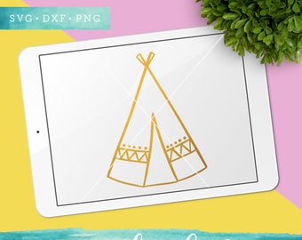 Summer SVG Cut Files / Teepee Svg Cut Files / Camping Svg Cutting Files / Adventure SVG Files / Teepee Clip Art