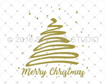 Christmas Tree SVG, Merry Christmas SVG, Christmas svg, Christmas Cut Files svg Cut Files for Cricut, Silhouette, svg files