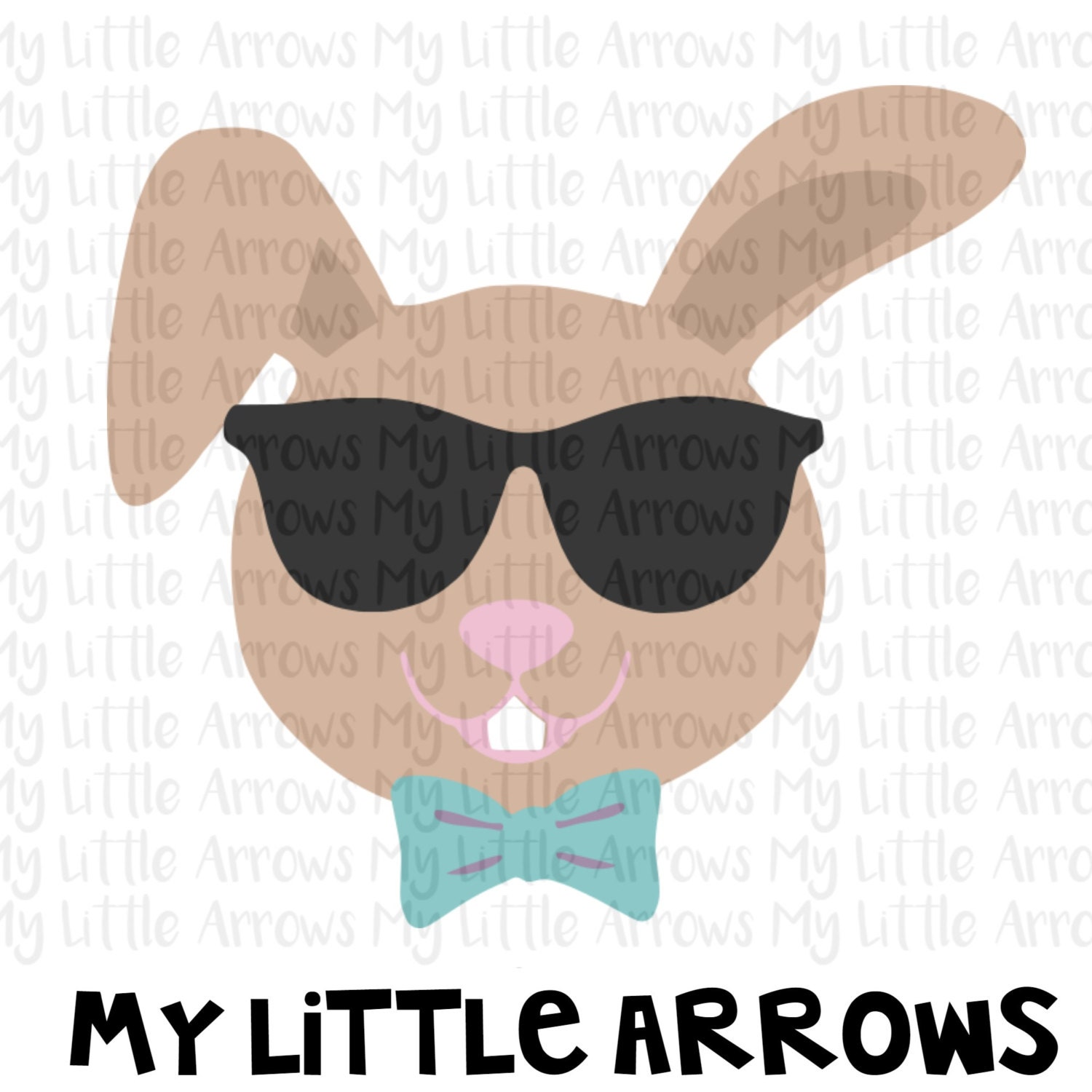 Cool bunny sunglasses SVG DXF EPS png Files for Cutting