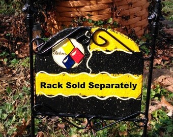 recycled slate garden decor art hand cut and painted steelers recycled slate garden decor art hand cut and painted steelers