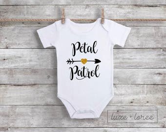 Petal Patrol. Petal Patrol Shirt. Flower Girl Shirt. Flower Girl Gift. Flower Girl Outfit. Flower Girl Dress. Bride. Wedding. Rehearsal.