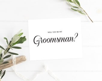Will you be my Groomsman Card Groomsmen Proposal Card Groomsmen Card Groomsmen Gift Personalized Groomsman Invitation Groomsman Proposal
