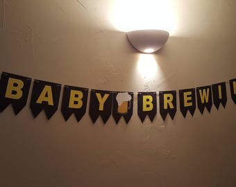 Baby Brewing Banner, Diaper Keg Banner, Baby Shower Banner, Customized Baby Banner, Diaper Banner, Diaper Party