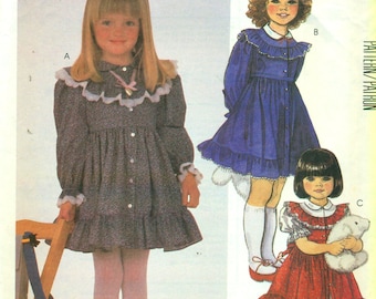 McCall's 2069 RUFFLES & LACE Size 5 Party Dress ©1985