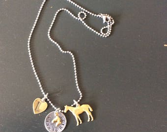 Horse Jewelry Personalized Riding Necklace Horse Hunter Jumper Rider Equestrian Horse Lover