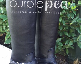 Monogrammed Boots, Girls Monogrammed Boots, Girls Riding Boots