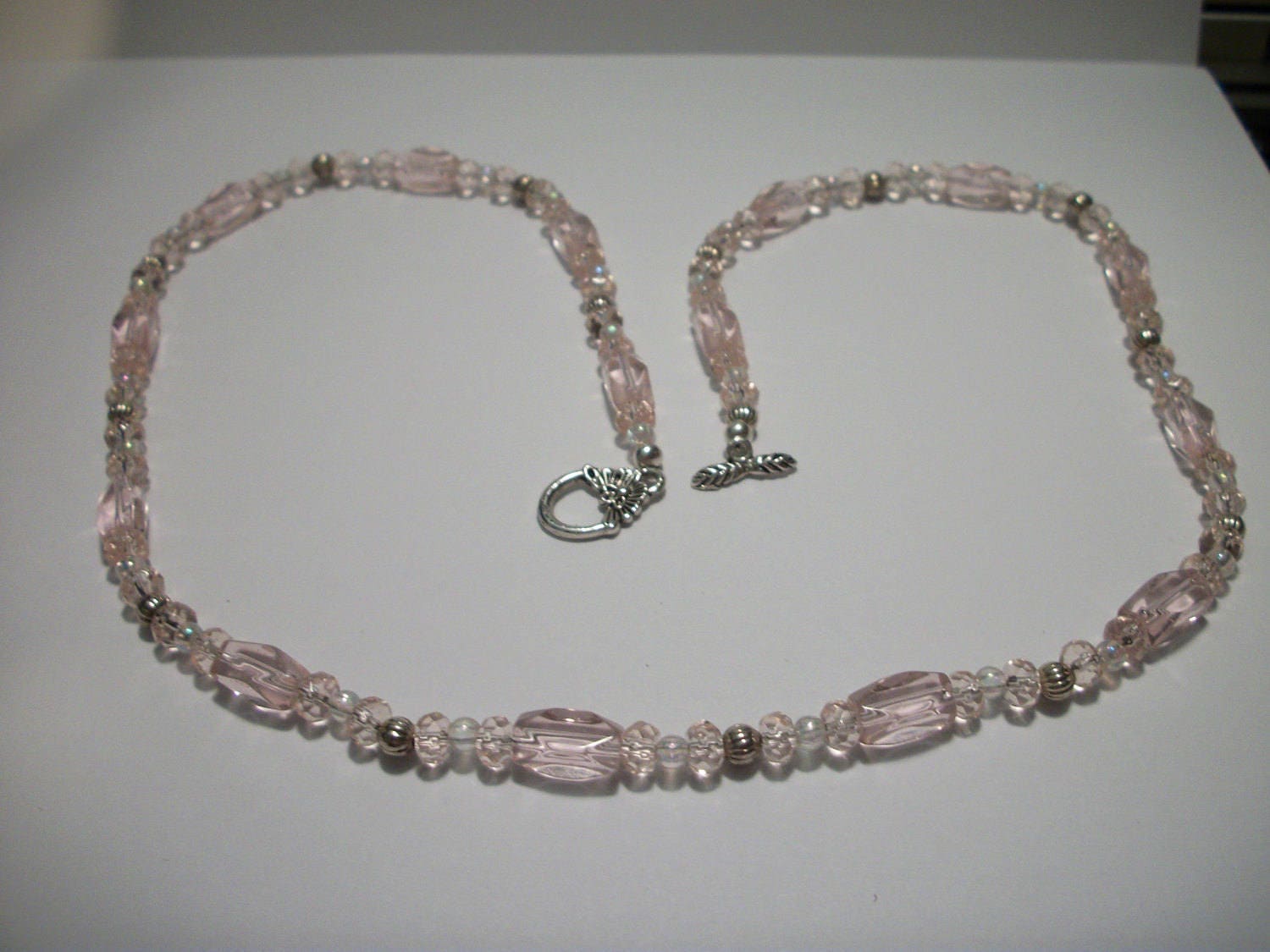 Handmade Bright Light Pink Jewelry Set