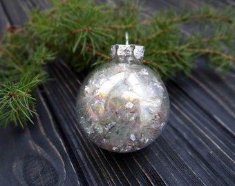 Fairy dust dandelion seeds christmas ornaments handmade christmas decorations glass christmas ornaments gold silver christmas balls baubles
