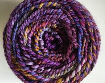 Handspun Worsted Weight Yarn 91 Yards BFL OOAK