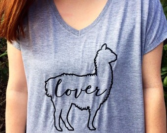 Llama Lover TShirt / Llama Shirt / Llama Lover Gift / Animal Lover Gift / Animal Lover Shirt / Llama Stuff