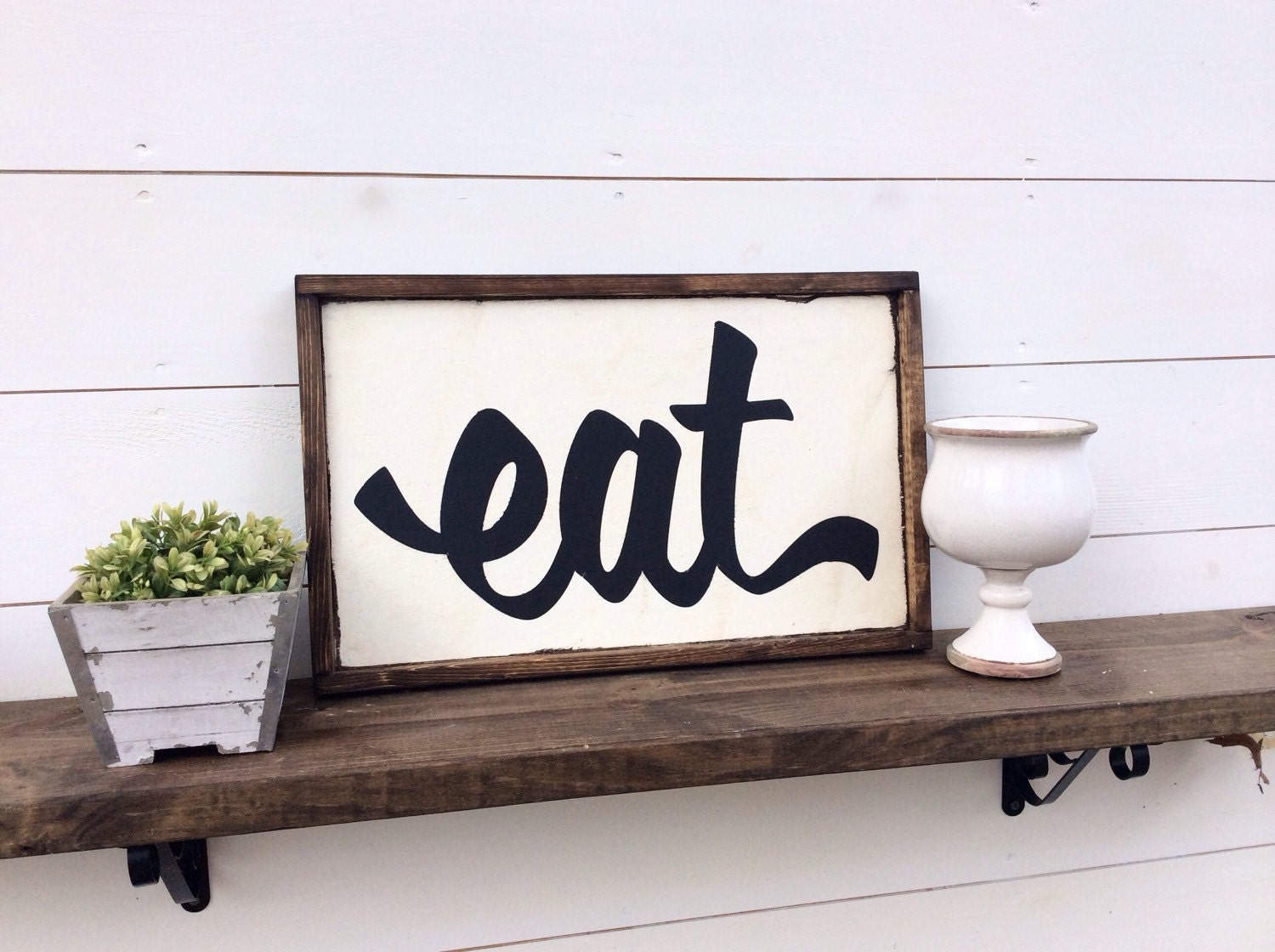 Eat Sign Kitchen Sign Farmhouse Sign CUSTOM COLORS AVAILABLE