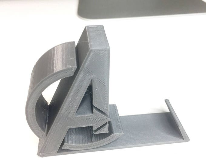 Smartphone Avengers Logo Desktop Stand. Cell Phone Stand