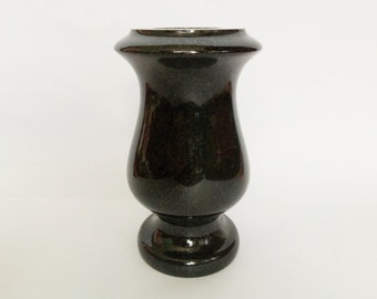 Cemetery vase Black memorial vase Grave decoration Cemetery flowers vase Graveside vase Gravestone decor Vase for cemetery Headstone decor