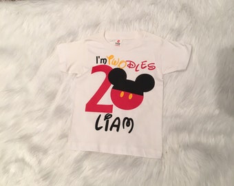 Mickey theme, Mickey birthday shirt, twodles, im twodles, Mickey Mouse theme, Mickey birthday, Disney theme, mickey second bithday