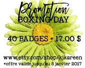 40 badges varied