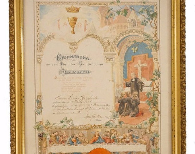 German Confirmation Certificate