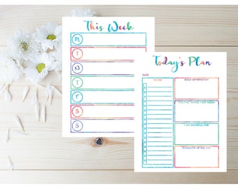 Binder Printables - Binder Planner - Agenda 2017 - Daily Planner - Day Planner 2017 - 2017 Weekly Planner - 2017 Personzalized Planner