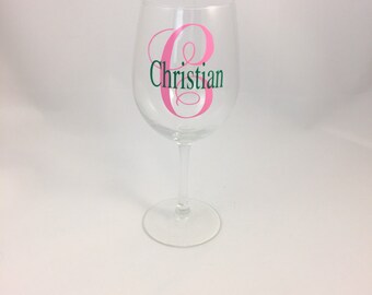 Personalized Wine Glasses, Monogram Wine Glasses, Custom Wine Glass, Personalized Wine Glass, Monogram Wine Glass, Custom Wine Glasses