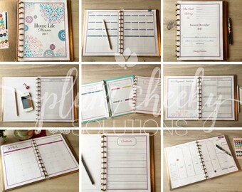 2017 Planner-Home Management and Life Planner Bundle Kit PDF-Instant Download Printable To-Do Planner 2 Page Weekly Layout
