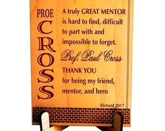 Custom Gift for Teacher, Gift for College Professor, Gift for Teacher, Teacher Appreciation Gift, Student to Lecturer Gift, PLT002