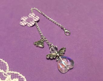 Car Mirror Guardian Angel Charm, Crystal Heart Guardian Angel Hanging Charm / Sun Catcher, Driving Test Pass Gift