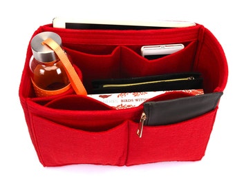 Bag Purse Organizer with One Round Holder for Louis Vuitton Bags, Purse Insert with One Round Holder ( Express Shipping)